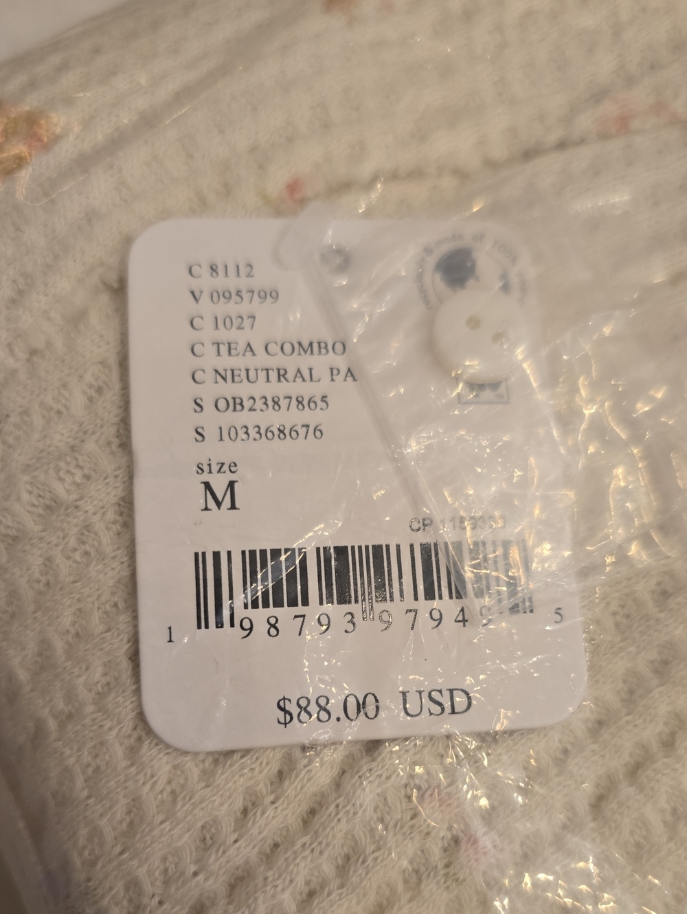 NWT Free People Let's Party Printed Cardigan. Medium - Picture 8 of 10